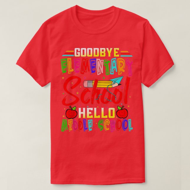 Hello Middle School Graduation Elementary School ( T-Shirt (Design vorne)