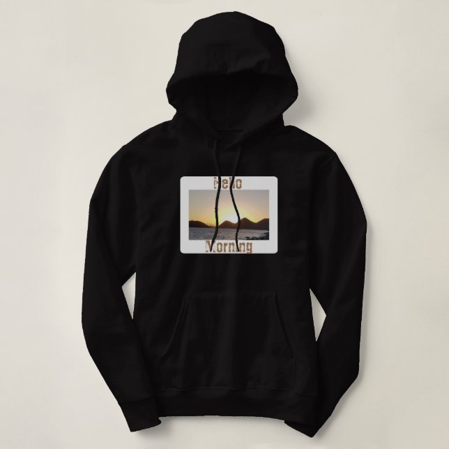 HELLO MORNING HOODIE (Design vorne)