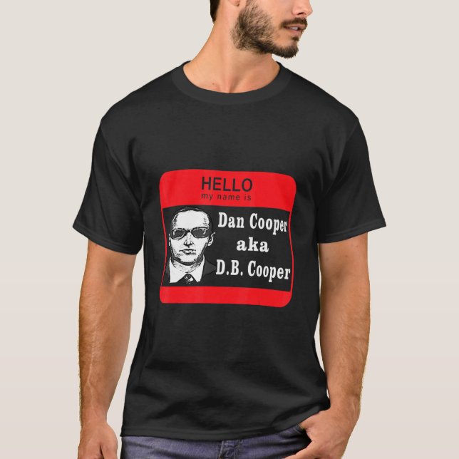 Hello My Name is D B Cooper Sketch Cryptid Urban L T-Shirt (Vorderseite)