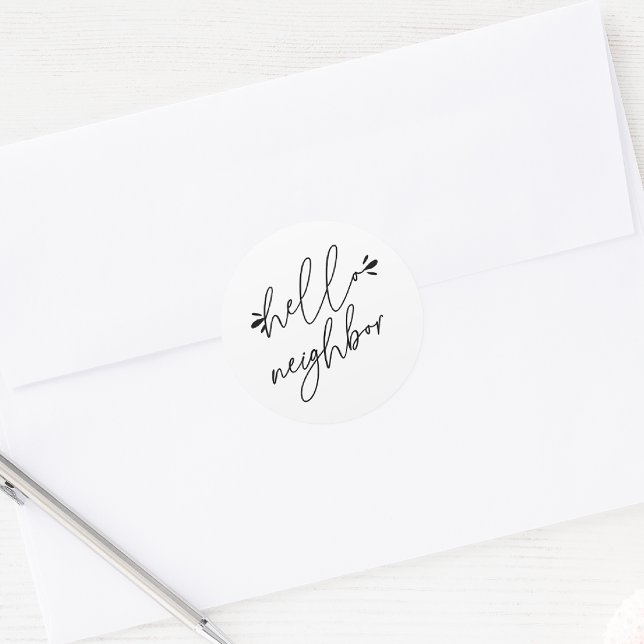 Hello Neighbor Real Anwesen Runder Aufkleber (Hello Neighbor Real Estate Promotional Sticker)