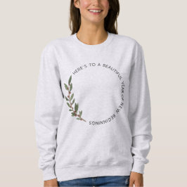 Hello New Beginnings Minimalist New Year  Sweatshirt