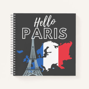 Hello Paris Notebook Notizbuch