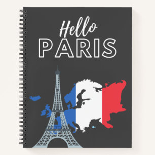 Hello Paris Notebook Notizbuch