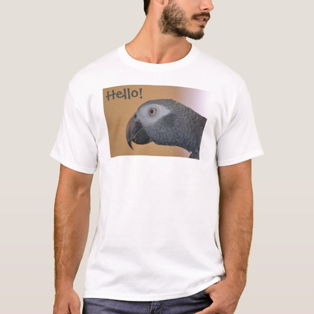 Hello Parrot T - Shirt (Vorderseite)