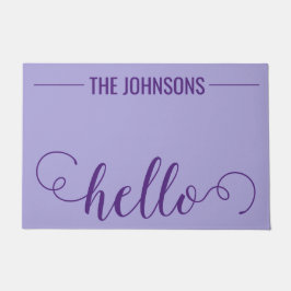 HELLO Personalisiert Familienname Begrüßungsmat Li Fußmatte