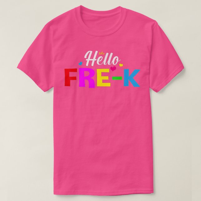 HELLO PRE K  T-Shirt (Design vorne)