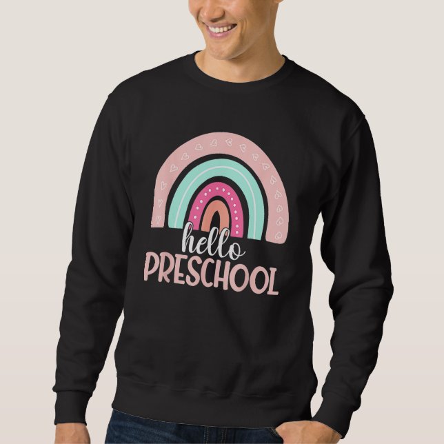 Hello Preschool Back To School Preschooler Teacher Sweatshirt (Vorderseite)