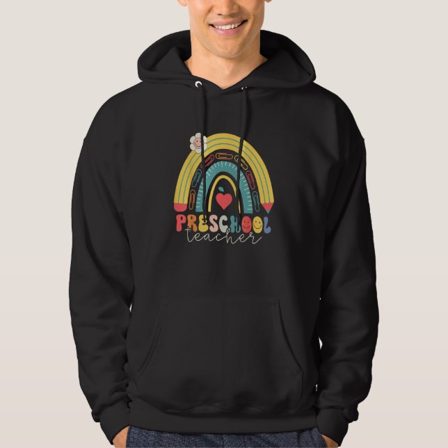 Hello Preschool Team Preschool Back to School Teac Hoodie (Vorderseite)