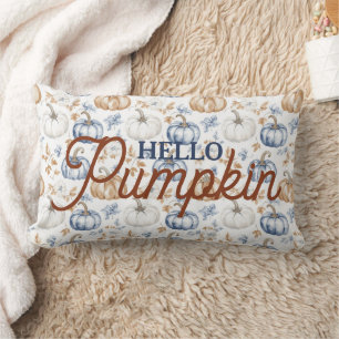 Hello Pumpkin Autumn Bauernhaus Pillow Lendenkissen