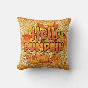 Hello Pumpkin Autumn Farbe anpassen Kissen