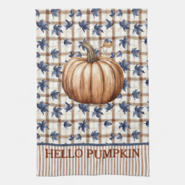 Hello Pumpkin Autumn Farmhouse Custom Geschirrtuch