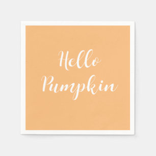 Hello Pumpkin Autumn Kaffee Serviette