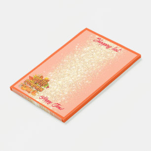 Hello Pumpkin Autumn Text und Farbe anpassen Post-it Klebezettel