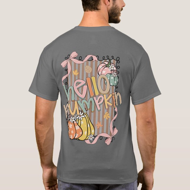 Hello Pumpkin Fall season T-Shirt (Rückseite)