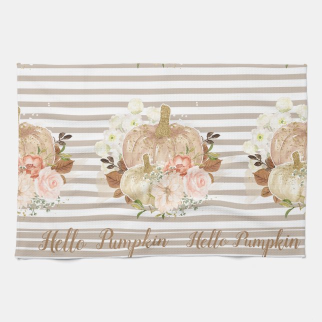 Hello Pumpkin Kitchen Geschirrtuch (Horizontal)