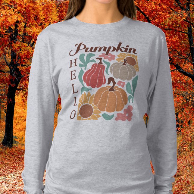 Hello Pumpkin Long Sleeve T - Shirt (Von Creator hochgeladen)