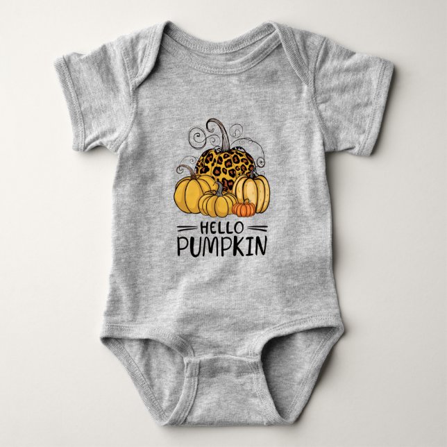 Hello Pumpkin Lover Herbst Herbst Herbst Thanksgiv Baby Strampler (Vorderseite)