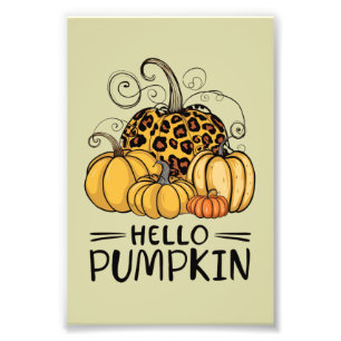 Hello Pumpkin Lover Herbst Herbst Herbst Thanksgiv Fotodruck