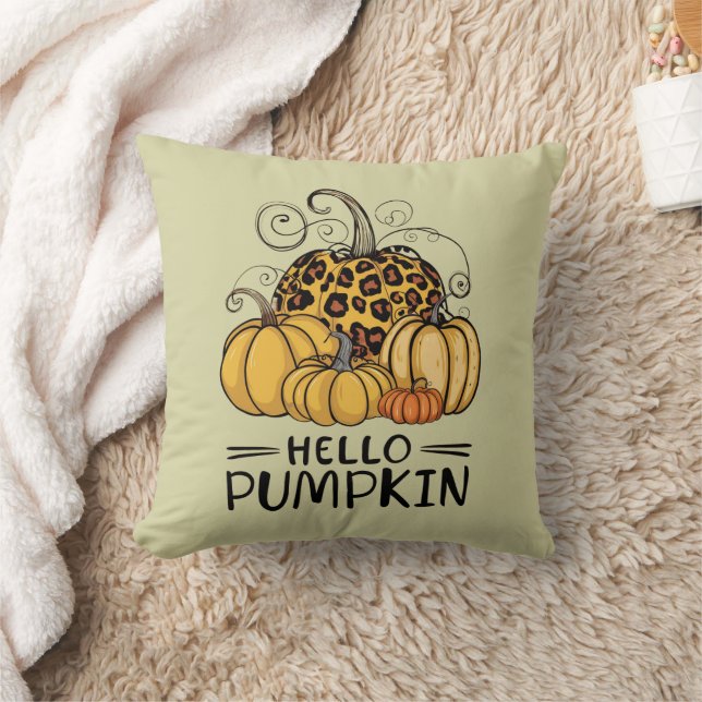 Hello Pumpkin Lover Herbst Herbst Herbst Thanksgiv Kissen (Decke)