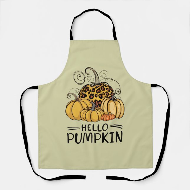 Hello Pumpkin Lover Herbst Herbst Herbst Thanksgiv Schürze (Vorderseite)