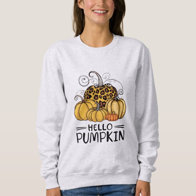 Hello Pumpkin Lover Herbst Herbst Herbst Thanksgiv Sweatshirt (Vorderseite)