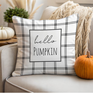Hello Pumpkin Modern Farmhouse Kissen Minimalist