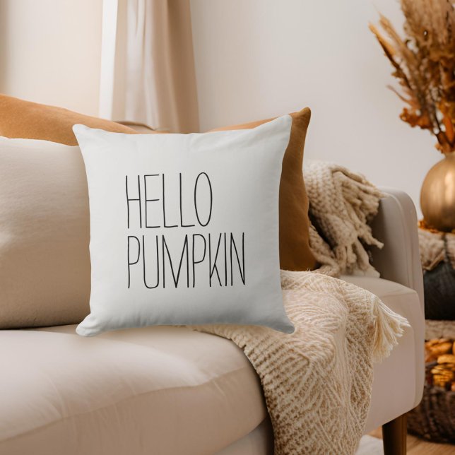 Hello Pumpkin Modern Farmhouse Throw Kissen (Von Creator hochgeladen)