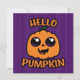 Hello Pumpkin Niedlich Halloween Jack-O-Lantern