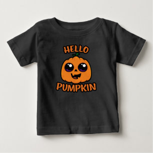 Hello Pumpkin Niedlich Halloween Jack-O-Lantern Baby T-shirt