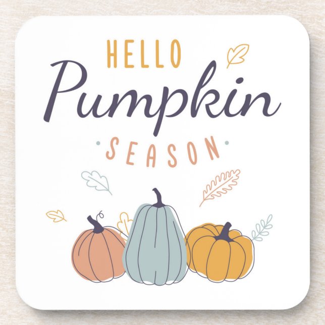 Hello Pumpkin Season Getränkeuntersetzer (Vorderseite)