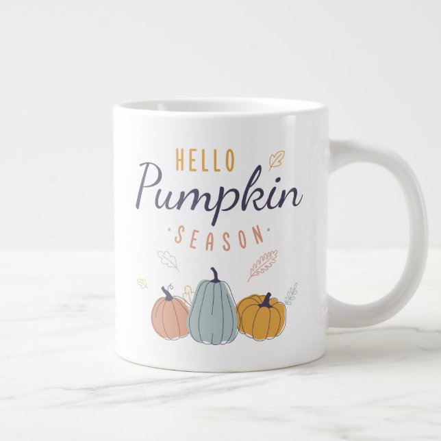 Hello Pumpkin Season Jumbo-Tasse (Rechts)