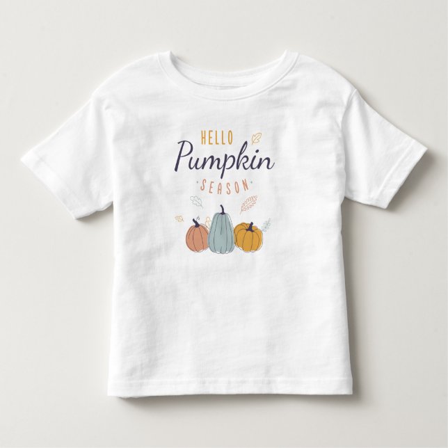 Hello Pumpkin Season Kleinkind T-shirt (Vorderseite)