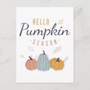 Hello Pumpkin Season Postkarte
