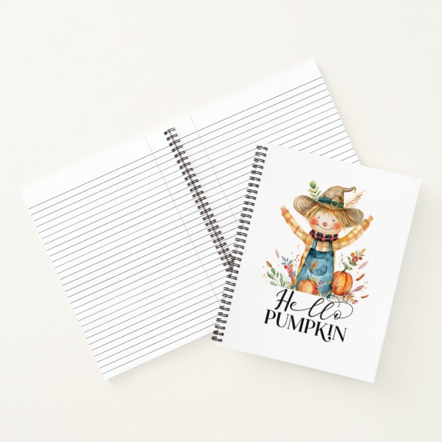 Hello Pumpkin Spiral Notebook Notizbuch (Innenseite)