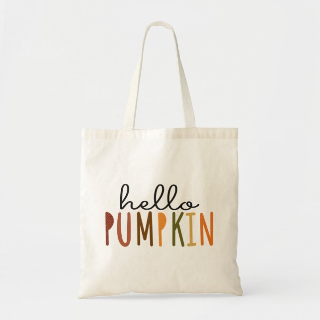 Hello Pumpkin Tote Bag Tragetasche (Vorne)