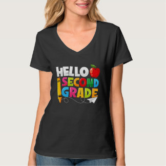 Hello Second Grade  2nd Grade Back To School Kids T-Shirt