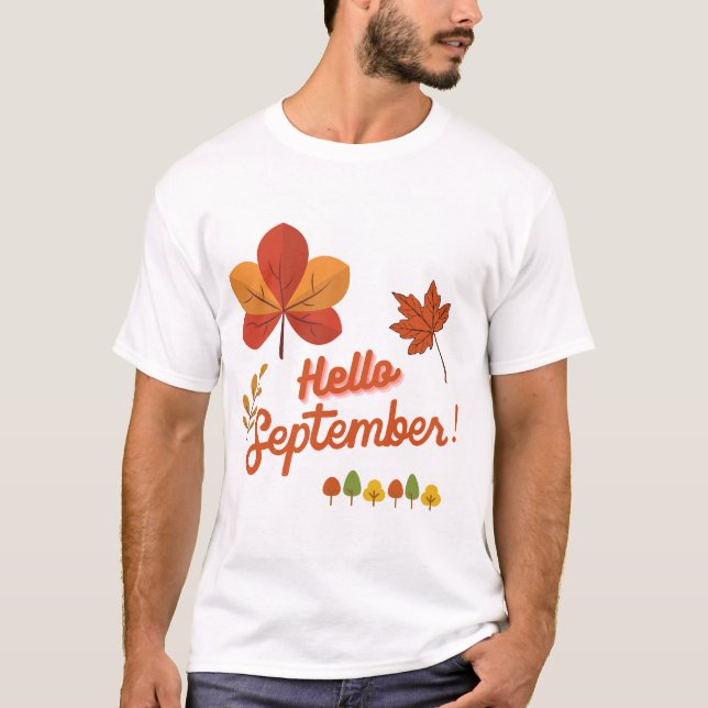 HELLO SEPTEMBRE WICOME AUTUMN T-Shirt (Vorderseite)