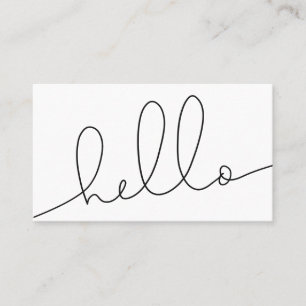 Hello Simple Script Movie Visitenkarte