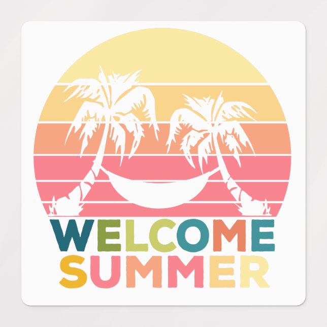 HELLO SOMMER-Etiketten Etiketten (Design 1)