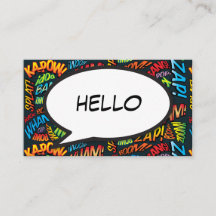 HELLO Sprechblase Spaß Retro Comic Buch