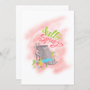 Hello Spring Birthday Tee Party Einladung