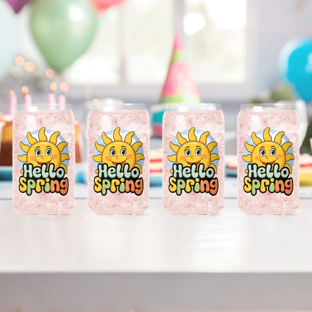 Hello Spring: Die Sonne lächelt und der blaue Himm Dosenglas (Insitu (Geburtstag))