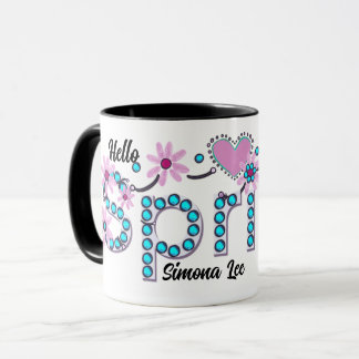 Hello Spring Personalisiertes Geschenk Tasse