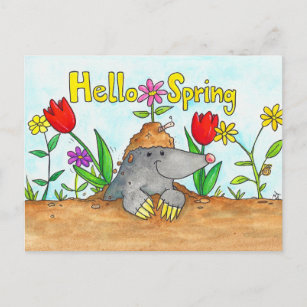 Hello Spring Postcard von Nicole Janes Postkarte