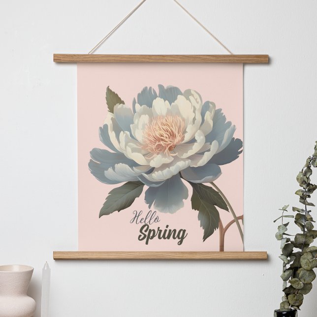 HELLO SPRING VINTAGE BLUME POSTER (Von Creator hochgeladen)
