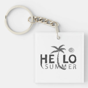 Hello Summer Acrylic Schlüsselanhänger