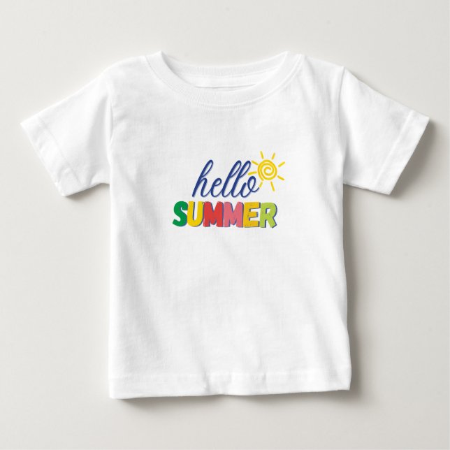 "hello summer" baby t-shirt (Vorderseite)