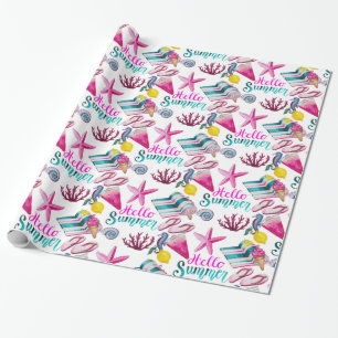 Hello Summer Beach Thunder Cove Geschenkpapier