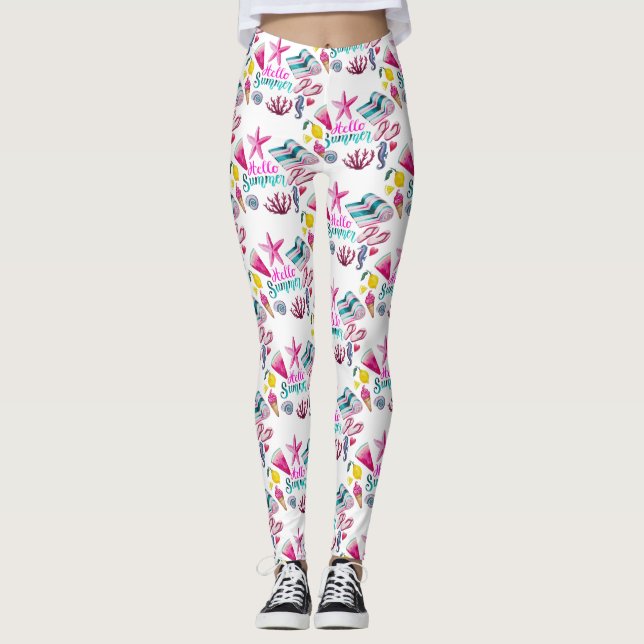 Hello Summer Beach Thunder Cove Leggings (Vorderseite)
