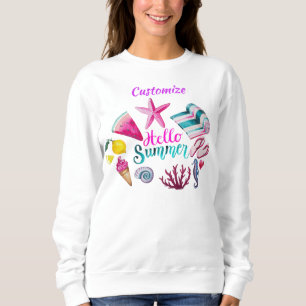 Hello Summer Beach Thunder Cove Sweatshirt